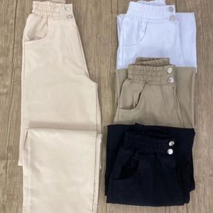 خرید اینترنتی قیمت شلوار  نیم بگ کتان کشی