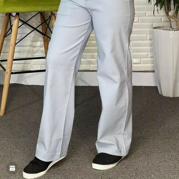 شلوار  نیم بگ کتان کشی