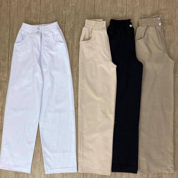 شلوار  نیم بگ کتان کشی