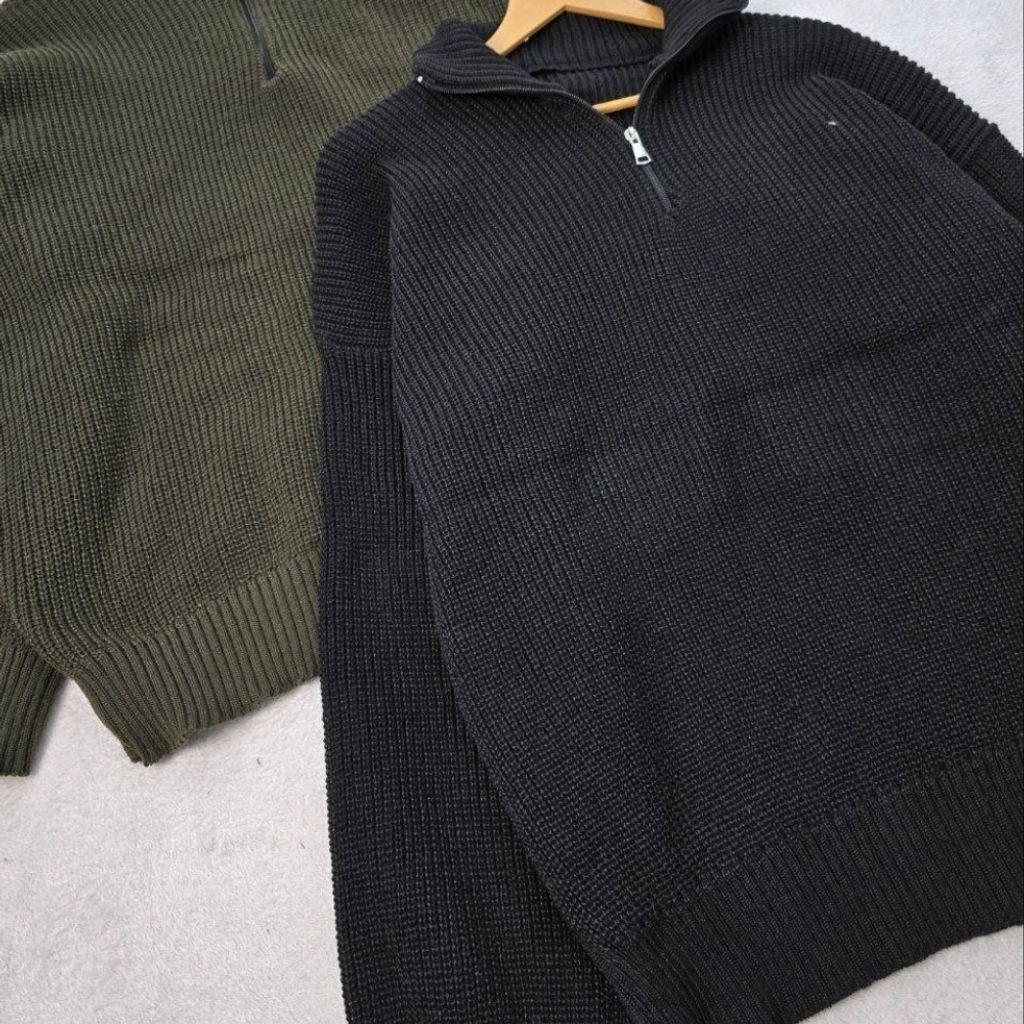 قیمت ارزان بافت مردانه نیم زیپ