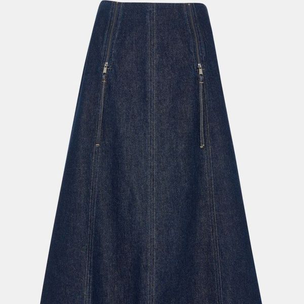 کت و دامن جین سنگ شور شده