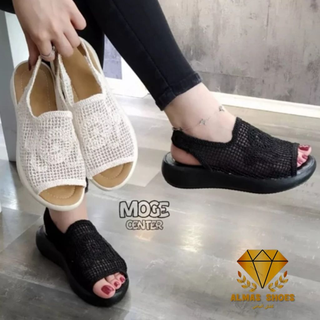 خرید اینترنتی کفش صندل زنانه کنفی سایز 37 تا 40