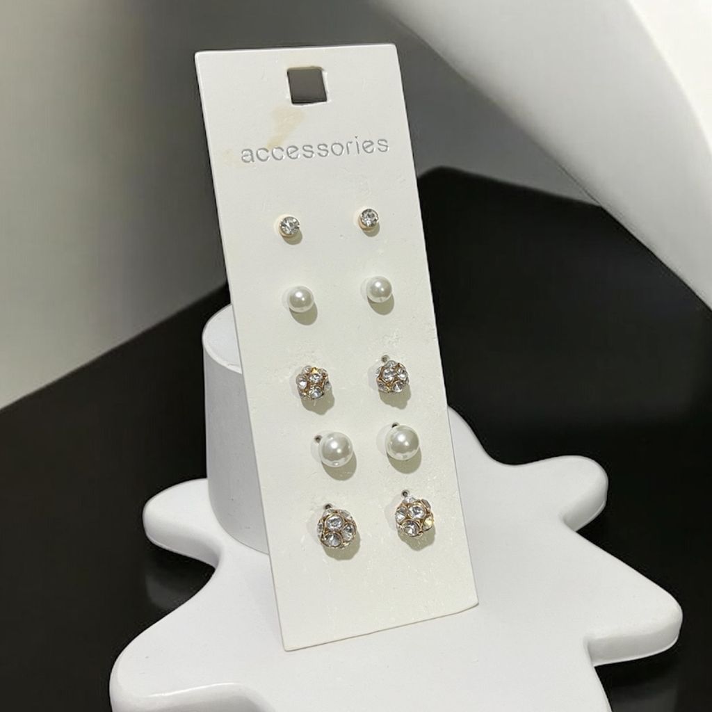 خرید انلاین پیرسینگ زنانه میخی طرح توپ نگینی کد 3334021