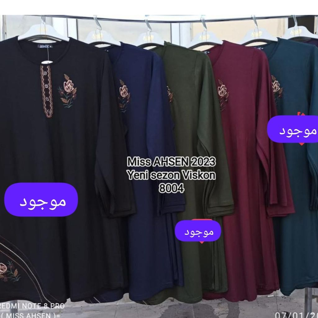 خرید اینترنتی پیراهن زنانه نخی ویسکوز وارداتی