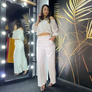 شلوار زنانه مازراتی بگ سفید