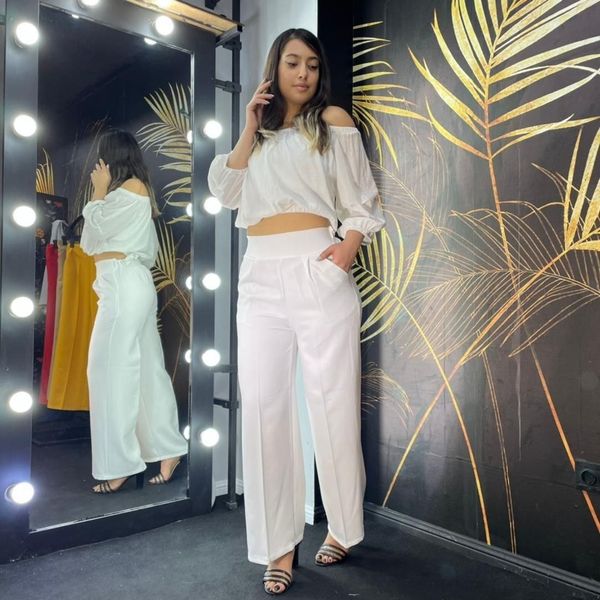 شلوار زنانه مازراتی بگ سفید