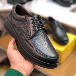 مشخصات کفش چرم مردانه طبی بندی شامی رنگ عسلی