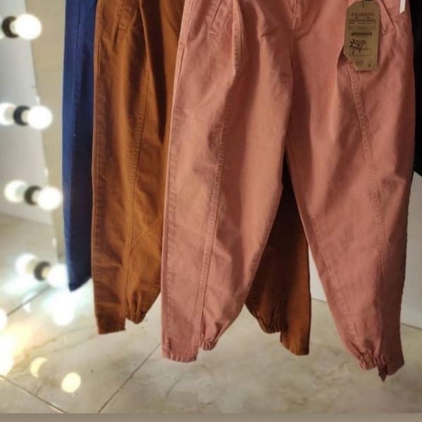 شلوار زنانه کتان مام استایل