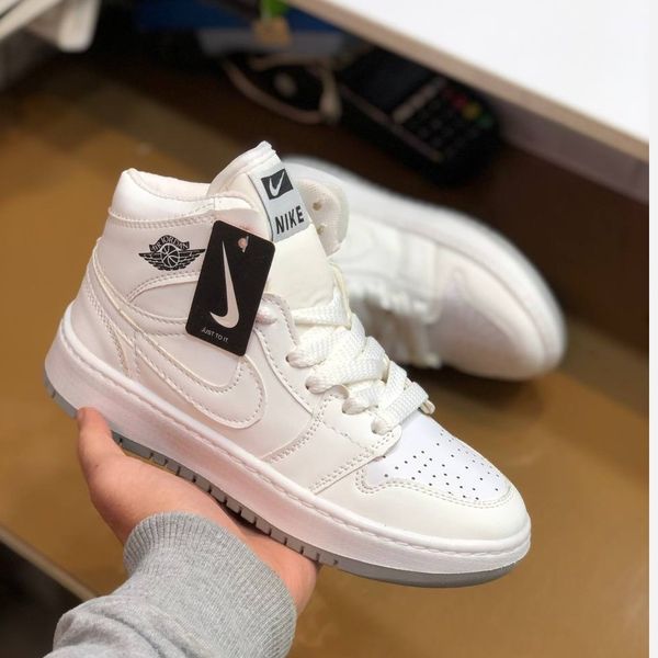 کفش نایک جردن ساقدار زنانه رنگ سفید