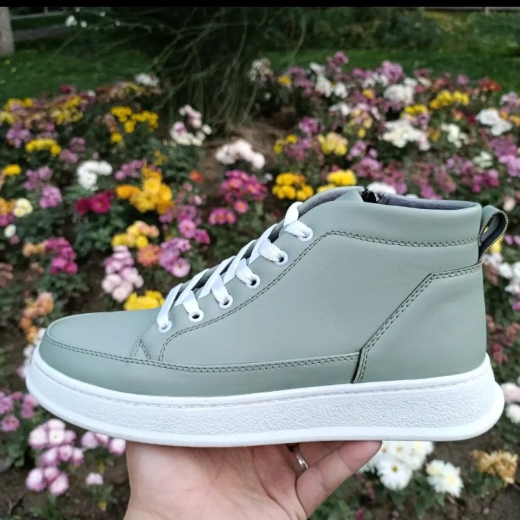 خرید انلاین نیم‌بوت مردانه اسپرت زیپدار رنگ سبز سایز 40 تا 44