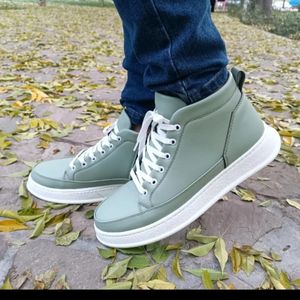 نیم‌بوت مردانه اسپرت زیپدار رنگ سبز سایز 40 تا 44