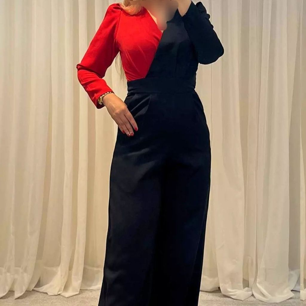 قیمت ارزان اورال مجلسی پوشیده زنانه سرهمی کرپ مازراتی دو رنگ