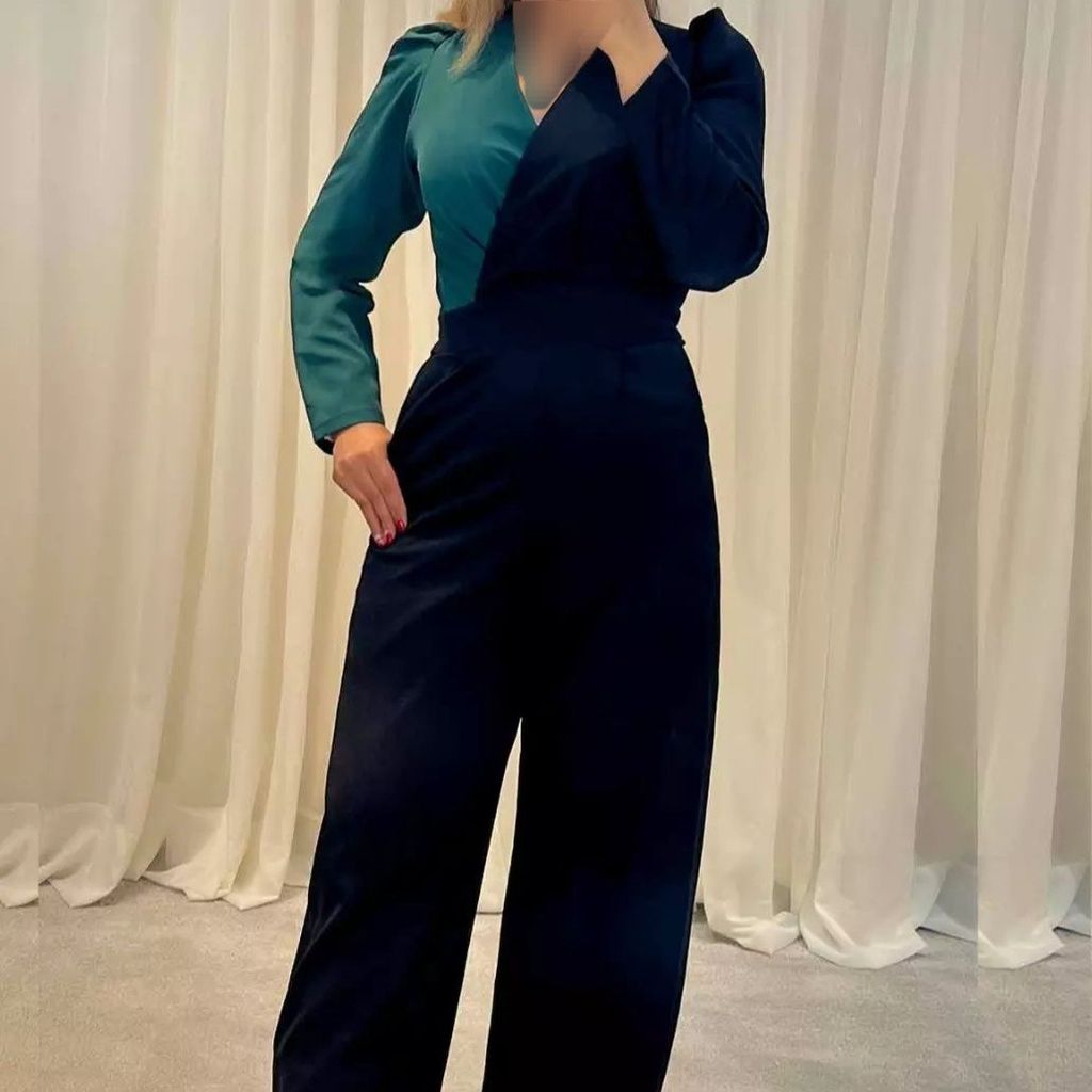 مشخصات اورال مجلسی پوشیده زنانه سرهمی کرپ مازراتی دو رنگ