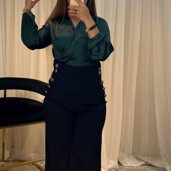 شومیز مجلسی زنانه ساتن جدید سایز 36 تا 42