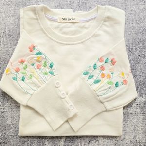 قیمت بلوز آستین سه دکمه گلدوزی شده زنانه