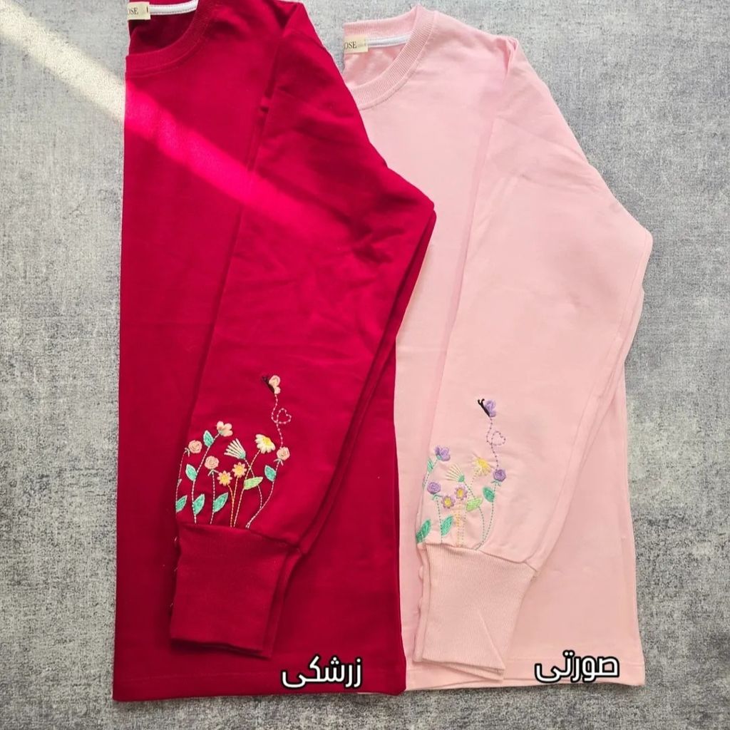 قیمت ارزان بلوز آستین سه دکمه گلدوزی شده زنانه