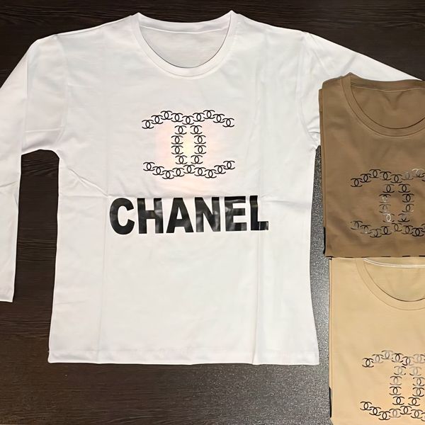 بلوز آستین بلند نخ پنبه طرح چنلفری سایز و راحتی