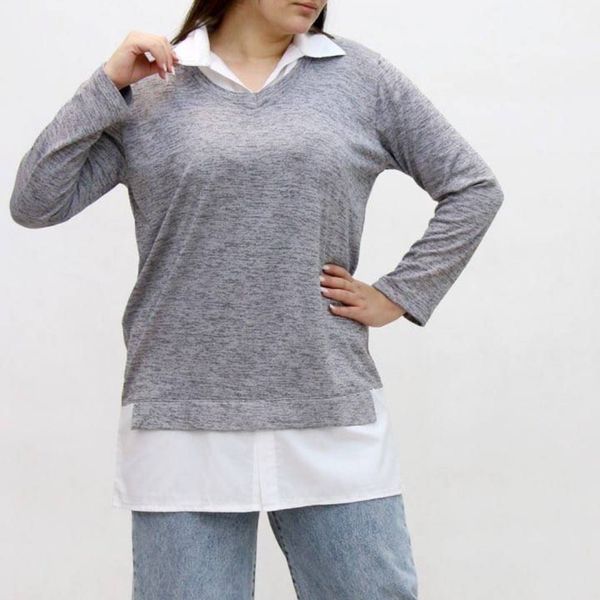 شومیز مجلسی زنانه بیگ سایز با استایل شیک