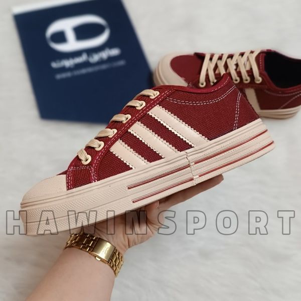 ونس زنانه و دخترانه آدیداس زرشکی