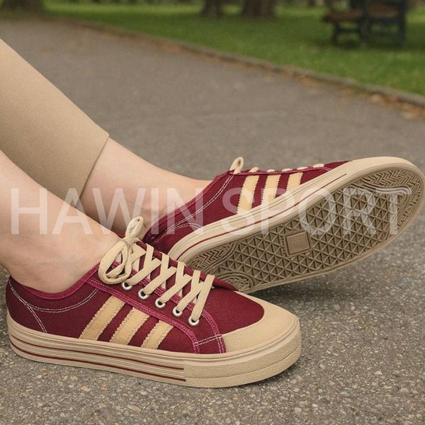 ونس زنانه و دخترانه آدیداس زرشکی