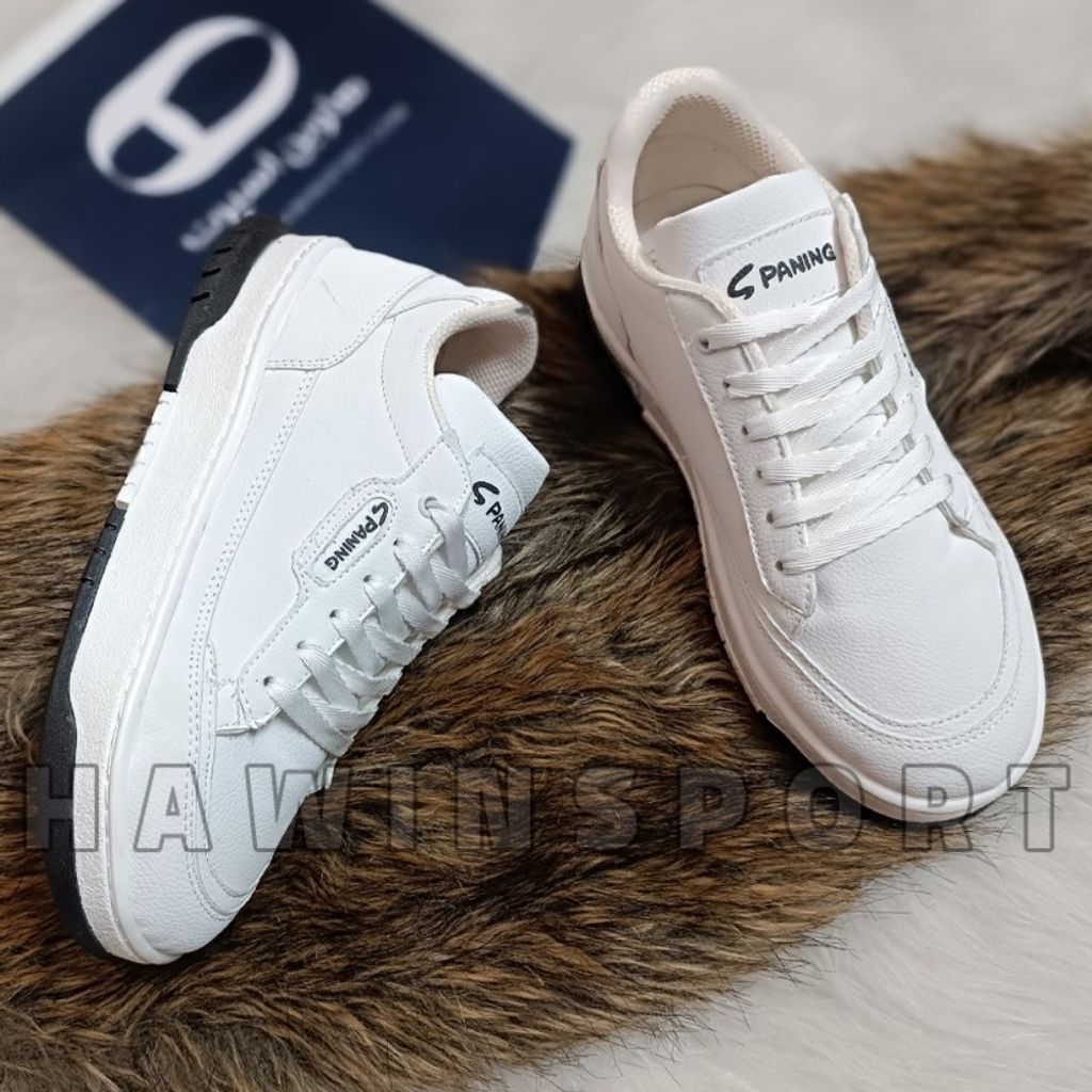 قیمت ارزان کتانی مردانه اسپانینگ سفید