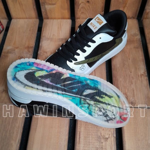 کتانی مردانه نایک جردن ترویس پاندا سبز