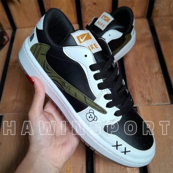 کتانی مردانه نایک جردن ترویس پاندا سبز