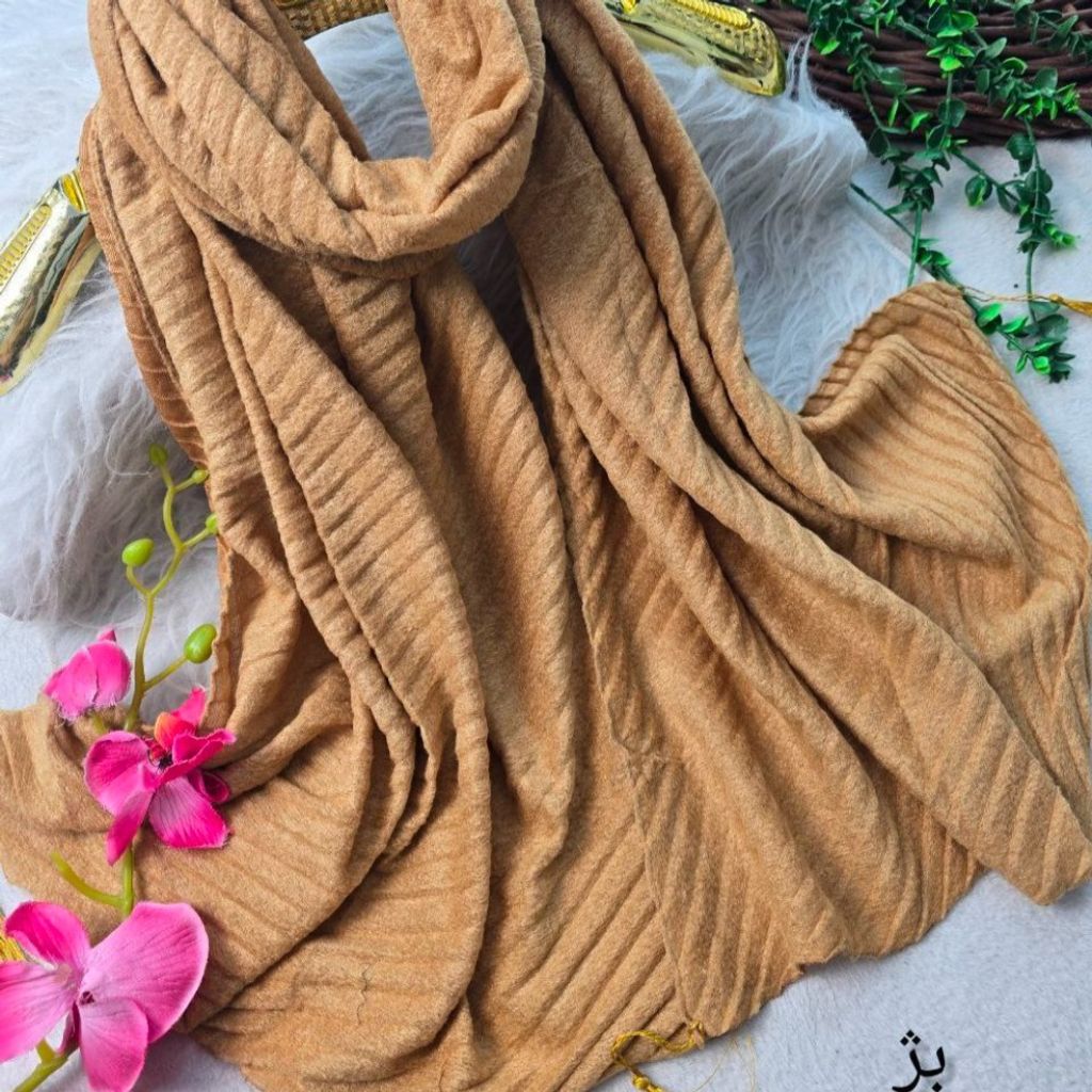 قیمت ارزان شال مخمل پلیسه