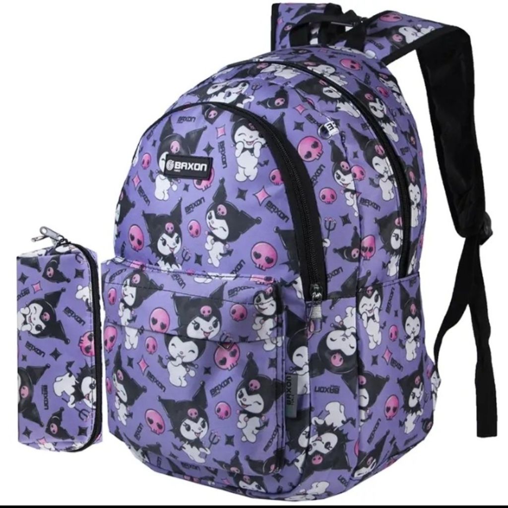 فروش اینترنتی کوله پشتی کورومی بنفش فانتزی برند Baxon