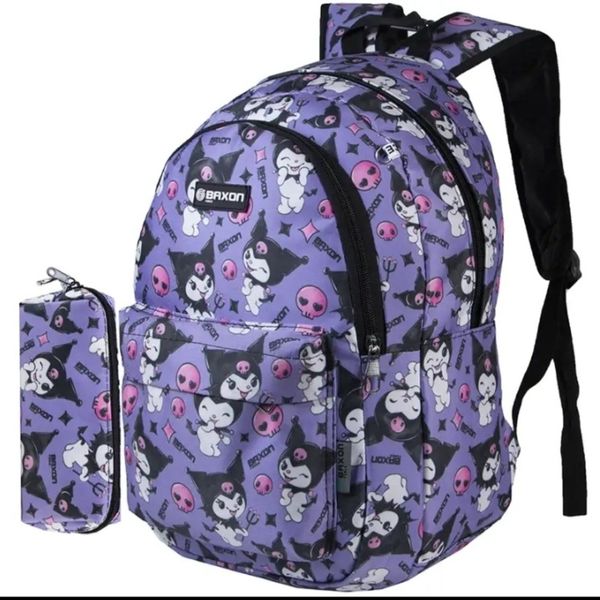 کوله پشتی کورومی بنفش فانتزی برند Baxon