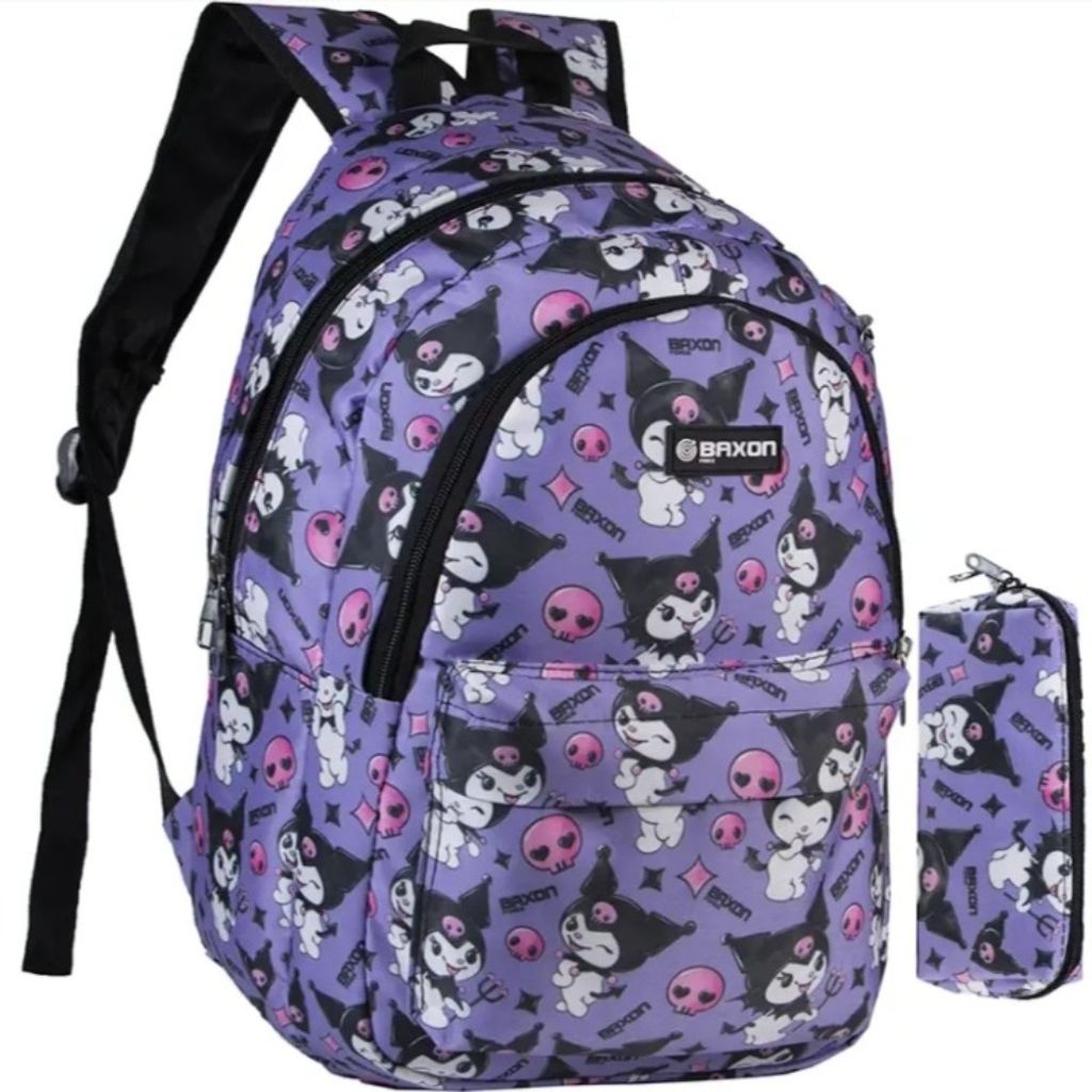 فروش اینترنتی کوله پشتی کورومی بنفش فانتزی برند Baxon