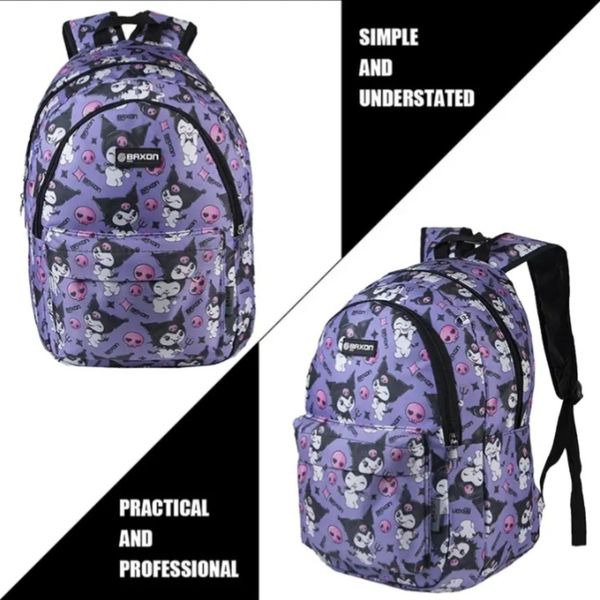 کوله پشتی کورومی بنفش فانتزی برند Baxon