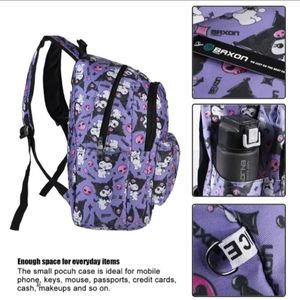 فروش اینترنتی کوله پشتی کورومی بنفش فانتزی برند Baxon