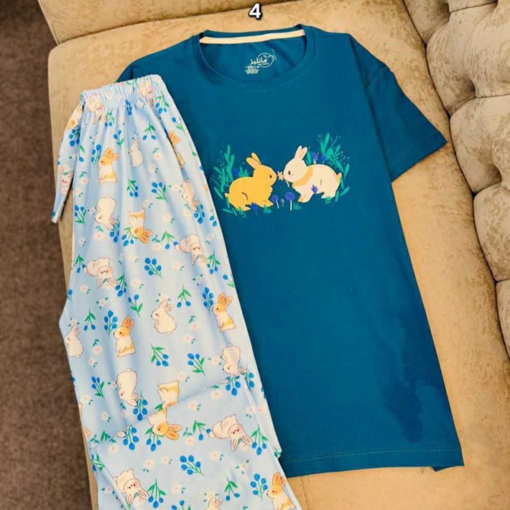 خرید اینترنتی لباس راحتی ست تیشرت و شلوار زنانه پینترستی