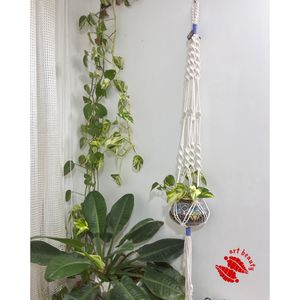 هولدر اویز گلدان مکرومه بافی طرح تابان