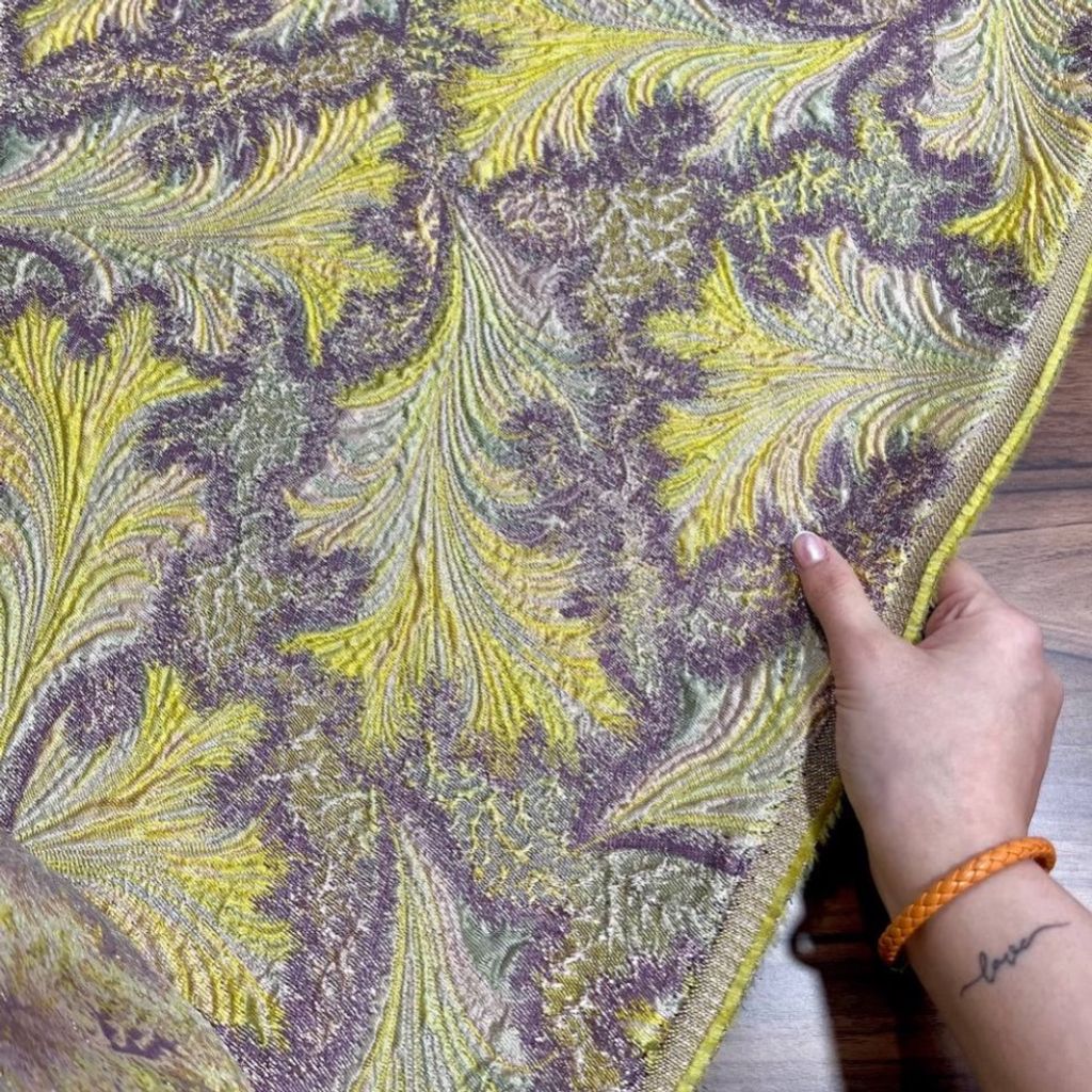 خرید انلاین ژاکارد پر طاووس