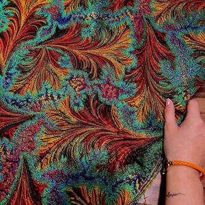 خرید انلاین ژاکارد پر طاووس