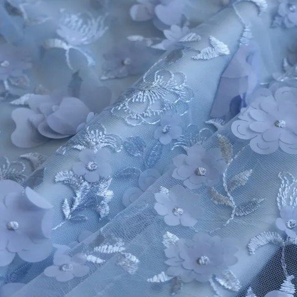 خرید اینترنتی قیمت پارچه تور دانتل اپلیکه 1165