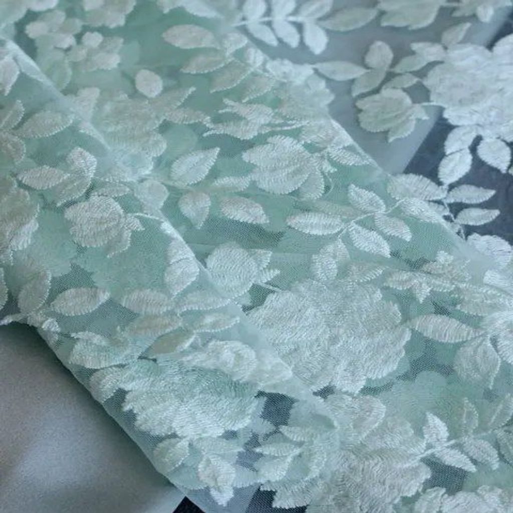 خرید اینترنتی قیمت پارچه دانتل گلی 1166