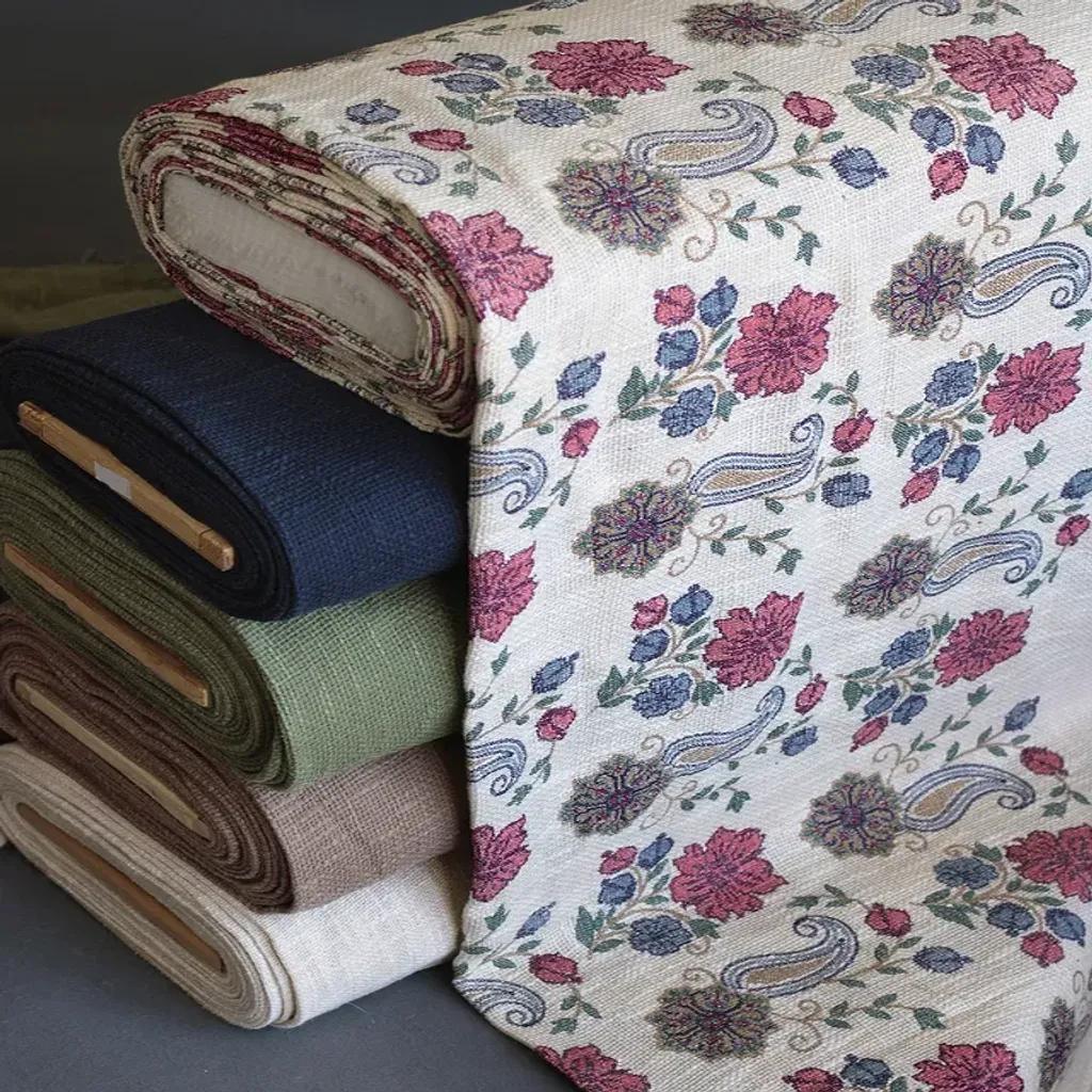 خرید اینترنتی قیمت پارچه جوت سوزن‌دوزی هندی 1146