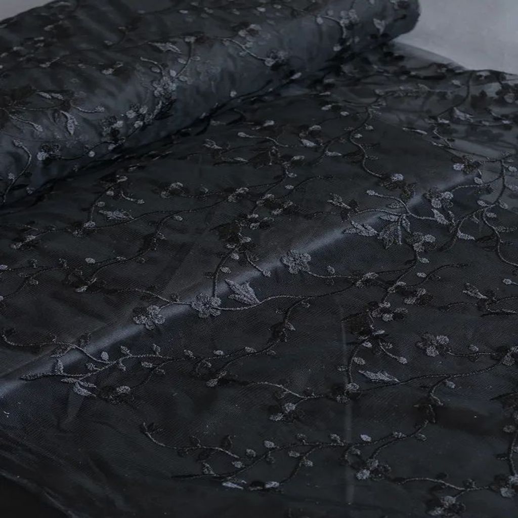 خرید اینترنتی قیمت پارچه دانتل مشکی 1143