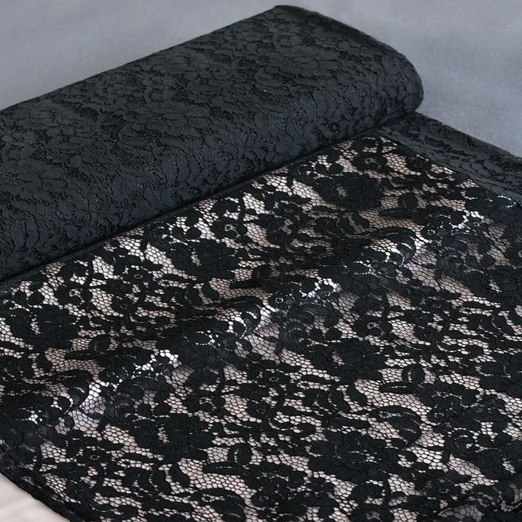 خرید اینترنتی قیمت پارچه دانتل مشکی 1143