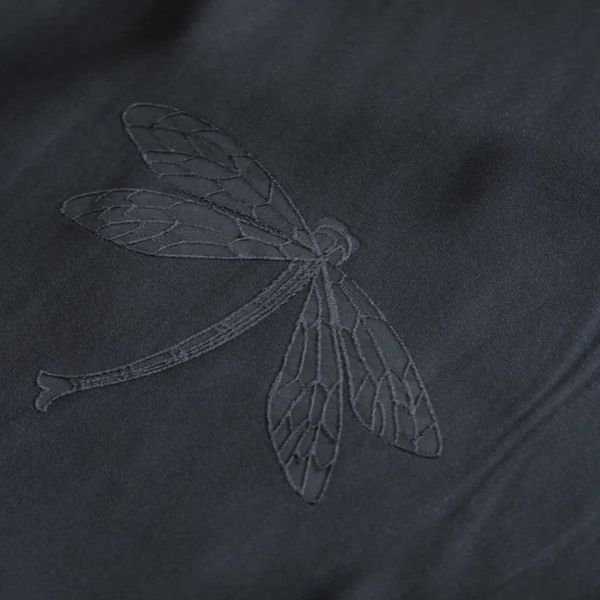 پارچه ساتن لاسیا طرح سنجاقک 1195