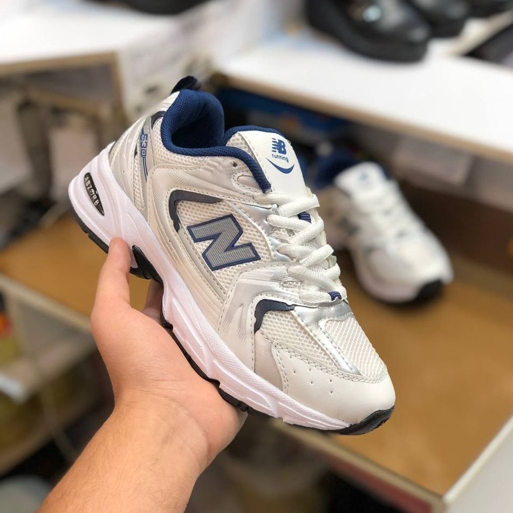 قیمت ارزان نیوبالانس530 ست مرد و زن سفید سورمه ای