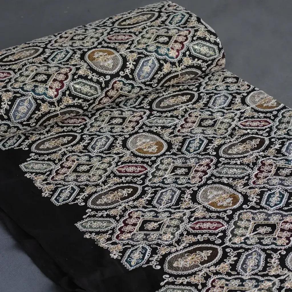 خرید اینترنتی قیمت پارچه لینن سوزن دوزی سبک نو 1054