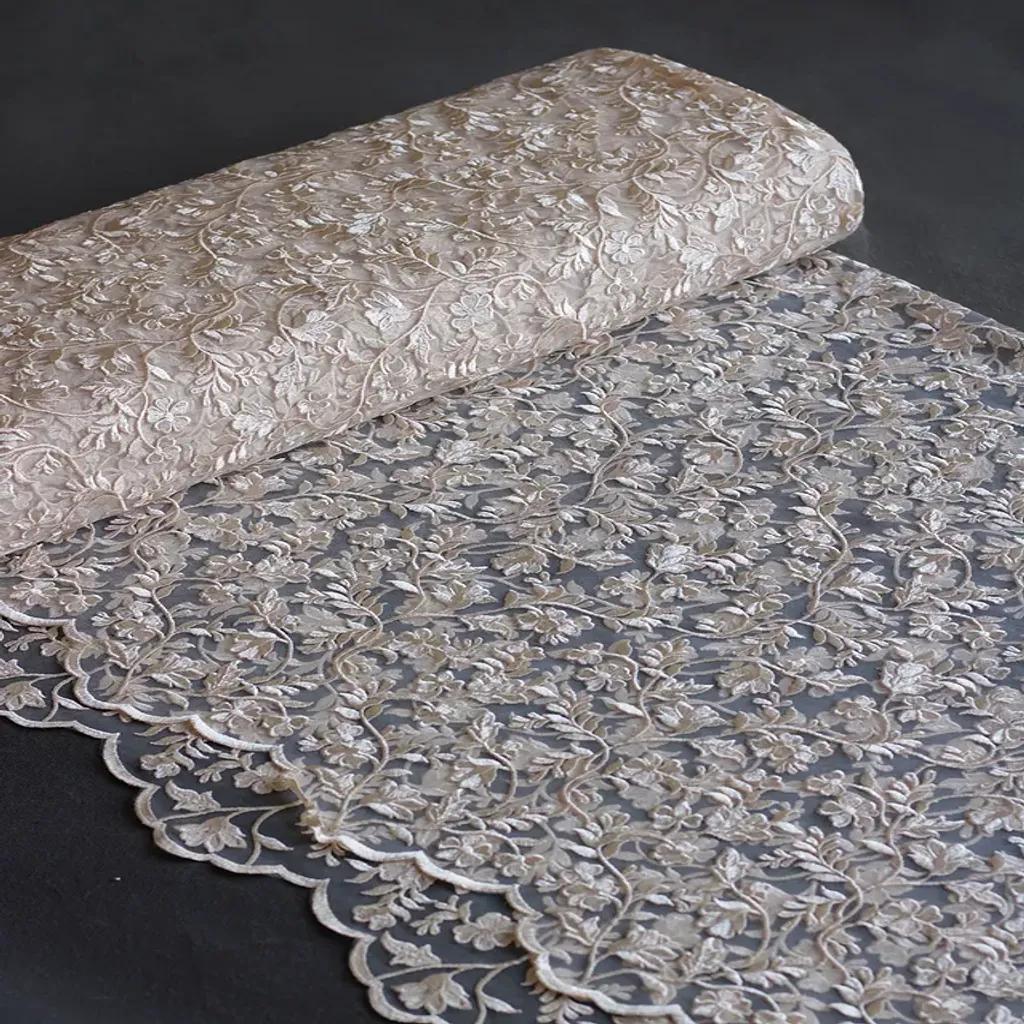 خرید اینترنتی قیمت پارچه دانتل داماس 1226