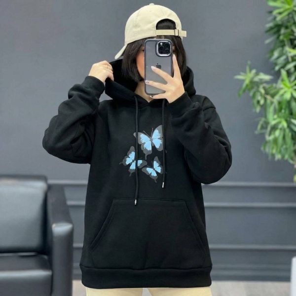 هودی طرح پروانه دخترانه و زنانه