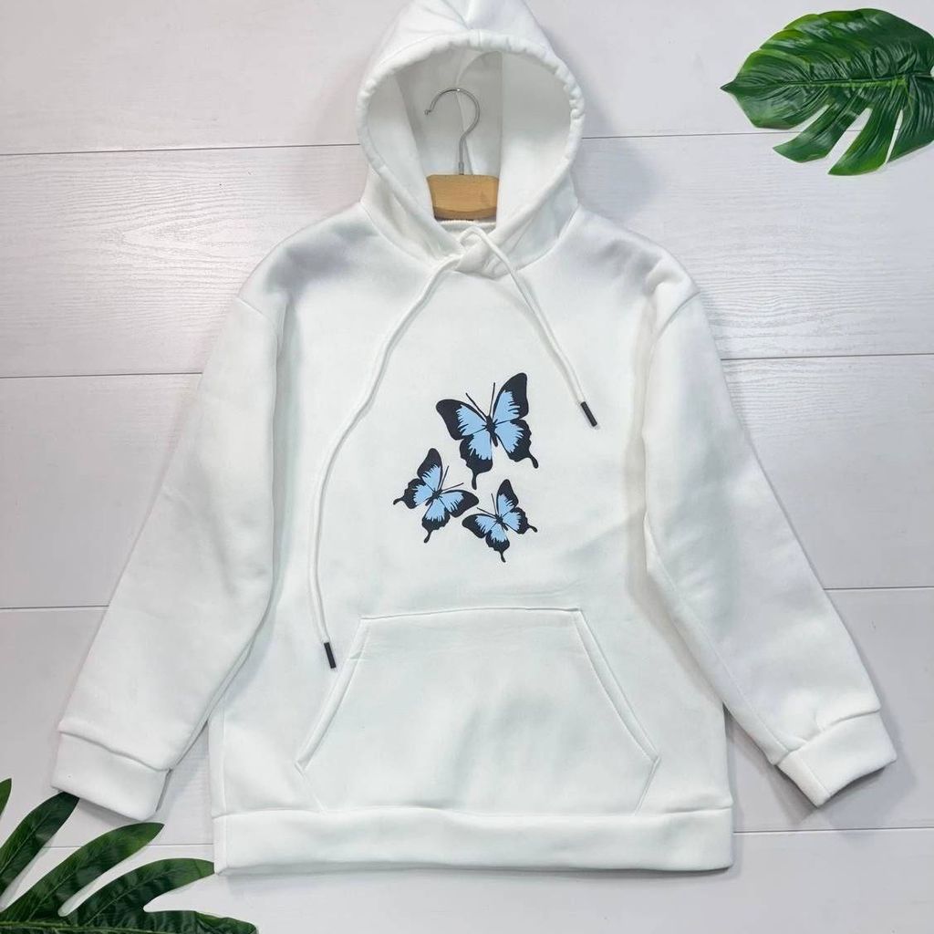 قیمت هودی طرح پروانه دخترانه و زنانه