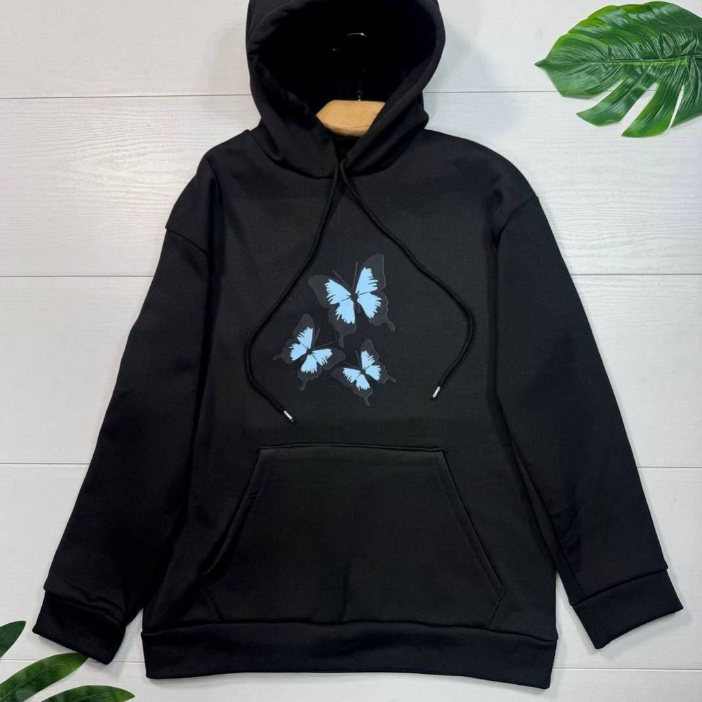خرید انلاین هودی طرح پروانه دخترانه و زنانه
