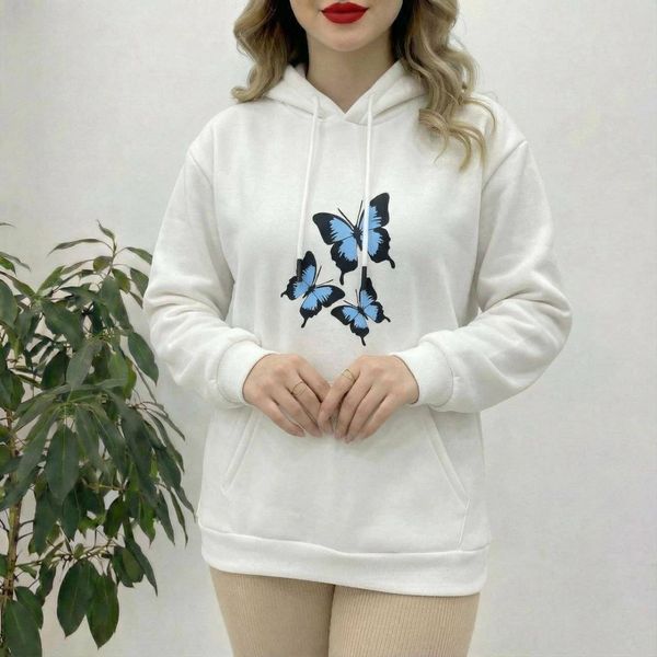 هودی طرح پروانه دخترانه و زنانه